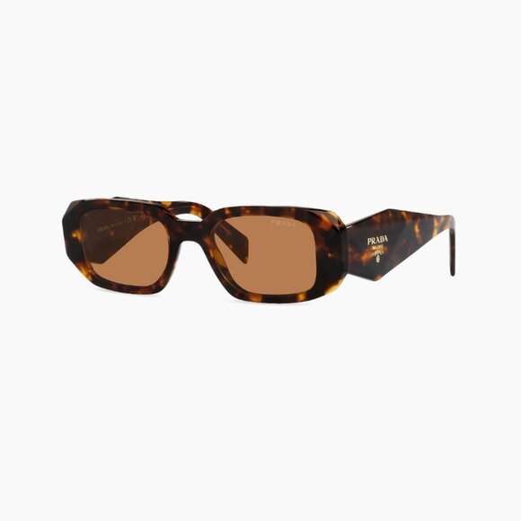 Prada Symbole Rectangular Sunglasses - Tortoise Brown - Excellent Condition - Picture 1 of 6
